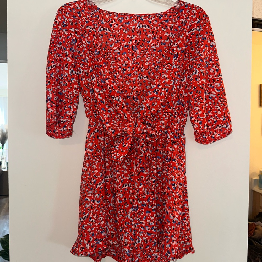 Amazon Red Floral Romper